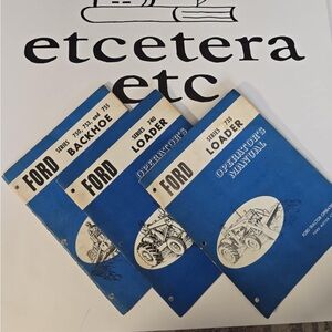 Lot of Ford Heavy Equipment Manuals